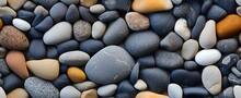 A Blue White And Orange Rocks For Background
