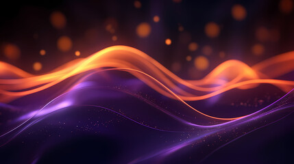 Abstract digital wave particle poster web page PPT background