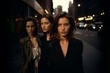Fototapeta  - かっこいいニューヨークの女性たち