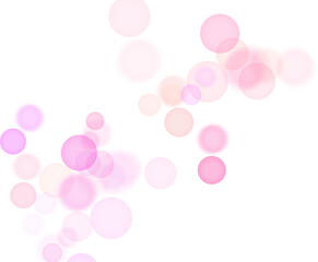 backgroundless light. bokeh lights with transparent background. pink circular lights. bokeh lights p