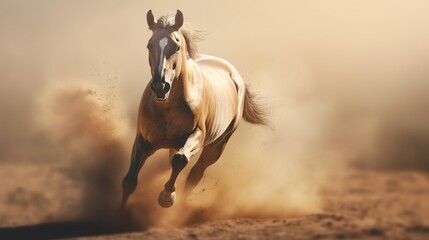 Wall Mural - horse in the desert