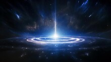 The Night Sky Is Illuminated With A Bright Pulse Of Energy The Astral Echo Radiating Outward In A Brilliant Silver Halo.