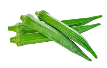 Sticker - fresh okra or green roselle transparent png