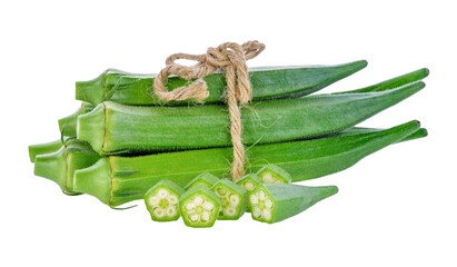 Canvas Print - fresh okra or green roselle transparent png