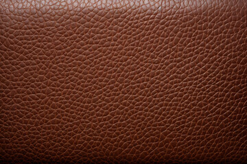 Brown leather fabric, closeup of surface material texture