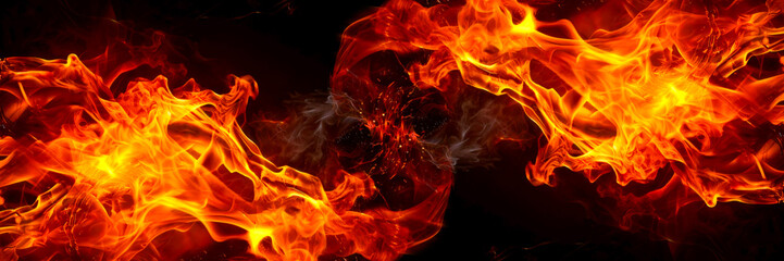 Wall Mural - Vivid Fire Radiance background