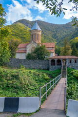 Wall Mural - Kvatakhevi a medieval Georgian Orthodox monastery in kartli