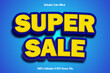 © Resist - Super Sale Editable Text Effect 3d Emboss Gradient Style