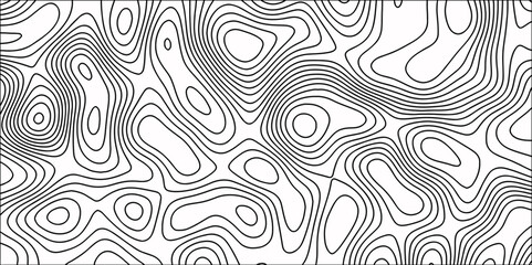 Naklejka na meble  Map in Contour Line Light topographic topo contour map contour mapping of maps curvy wave White seamless marble texture paper contour map and Ocean topographic