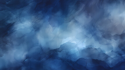 Aufkleber - Digital technology smooth dark blue watercolor texture abstract poster web page PPT background