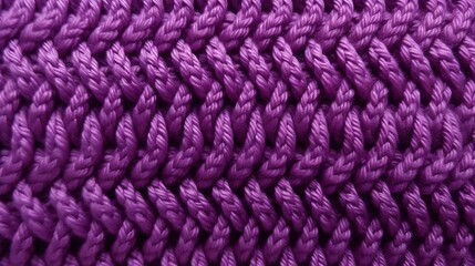 Aufkleber - Soft purple color ribbed knitted fabric pattern close up as background : Generative AI