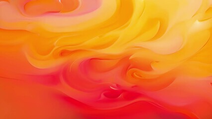 Poster - A burst of fiery, plasmalike tan, pulsating and swirling like a burst of energy or a vibrant sunset sky.