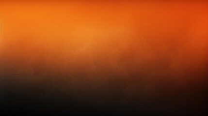 Wall Mural - Orange black colors gradient background, grainy texture effect, web banner design