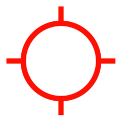 Wall Mural - Focus target icon 