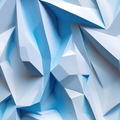 Wall Mural - Origami papercut 3d abstract design repeat pattern