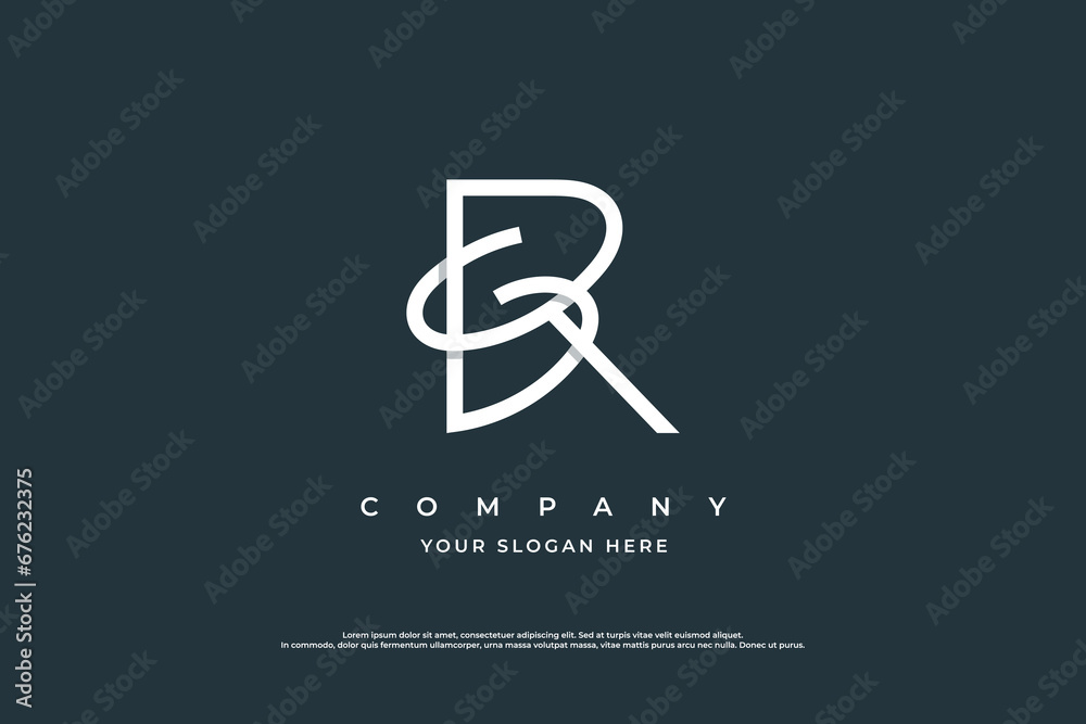 Initial Letter SR Logo or RS Logo Design Vector Stock Vector | Adobe Stock