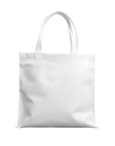 Fototapeta  - Mock up of pure white tote bag on transparent background