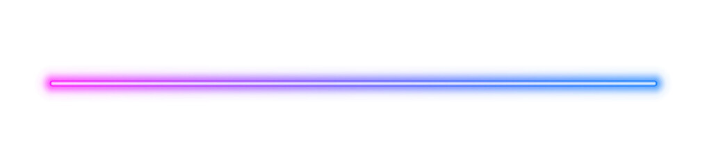 Illustration of neon electric style line. Pink purple blue gradient color. Isolated on transparent background