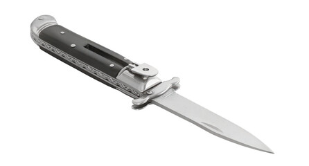 Wall Mural - swing guard lever lock vintage look automatic knife on transparent background