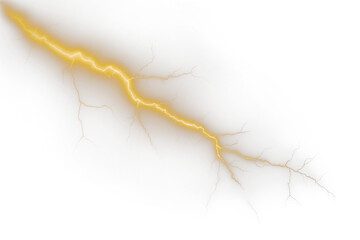 Wall Mural - lightning isolated transparency background.