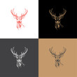deer head set logo