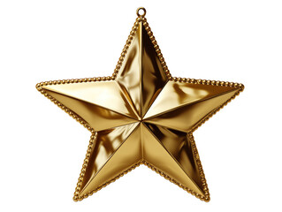 Wall Mural - golden star christmas tree topper.