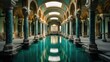 an old thermal baths in Europe.
