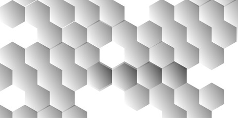 Abstract background with hexagons Abstract hexagon polygonal pattern background vector. seamless bright white abstract honeycomb background.