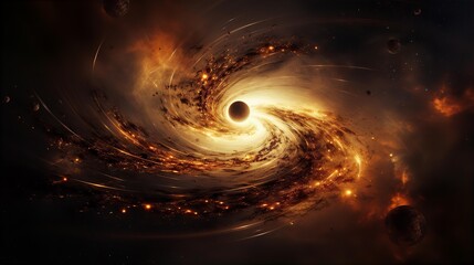 Wall Mural - stellar scenery, galaxies, planets, space, futuristic world, space world, starscapes, interstellar, 