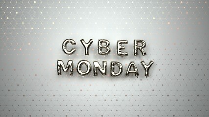 Canvas Print - Futuristic Balloons Cyber Monday - 3D illustration