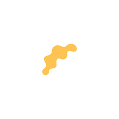 Fototapete - blob set abstract vector color colorful yellow