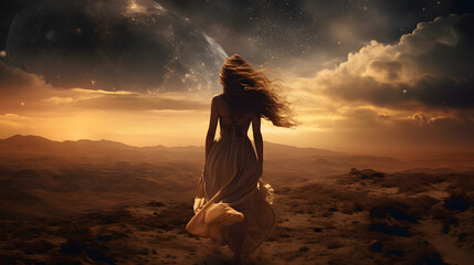 Wall Mural - milky way. generative ai.