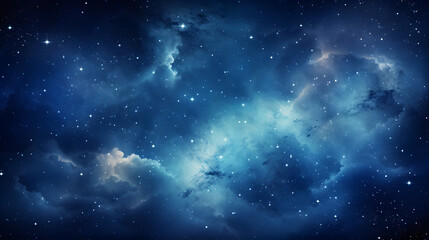 Wall Mural - night sky - universe filled with stars, nebula and galaxy. generative ai.