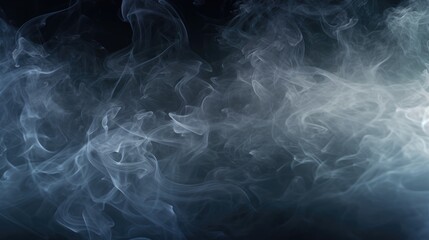 Wall Mural - Abstract smoke on black background. Smoke background