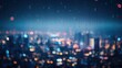 abstract night light of cityscape bokeh , background for graphics