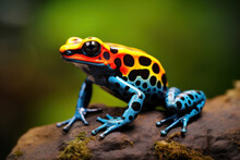 A Colorful Rainforest Poison Dart Frog.