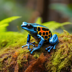 Wall Mural - A colorful rainforest poison dart frog.