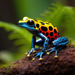 Wall Mural - A colorful rainforest poison dart frog.