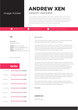 © Tusher - Minimalist curriculum vitae template and cover letter with photo. job applications letter