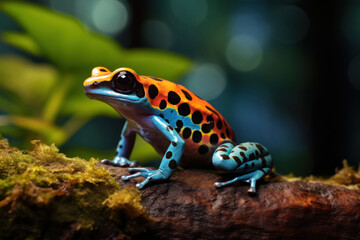 Wall Mural - A colorful rainforest poison dart frog.