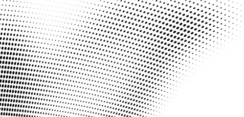 Abstract halftone wave dotted background. Futuristic twisted grunge pattern, dot, circles. Vector modern optical pop art texture for posters, business cards, cover, labels mock-up, stickers layout