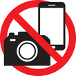 Sign no camera no phone photograph