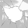 © Nahnudul - Broken glass texture isolated cracks on a white background. Broken glass png, fragments png. Crack, pieces of glass PNG. Macro camera pieces of glass.