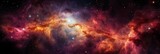 Fototapeta  - Vibrant galaxy cloud illuminating night sky, revealing cosmic wonders through science  astronomy