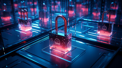 Data Security With padlocks in clear cubes blockchain