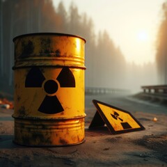 barrel of radioactive waste