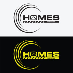 Wall Mural - Home builder company logo design Vectors