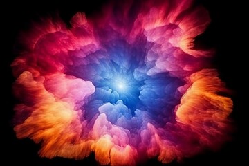 Wall Mural - planets and galaxies in outer space showing the beauty of space exploration. abstract fractal backgr