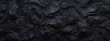 Black Abstract Lava Stone Texture Background