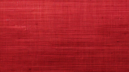 Poster - Red Linen Texture Background, Ideal for Cloth-related Designs.